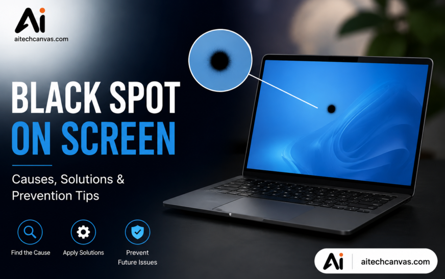 Black Spot on Computer Monitor
