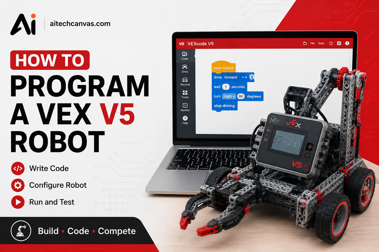 Program a VEX V5 Robot: From Setup to Autonomous in 5 Steps