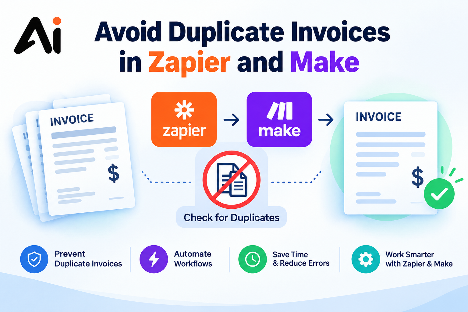 Avoid Duplicate Invoices in Zapier and Make