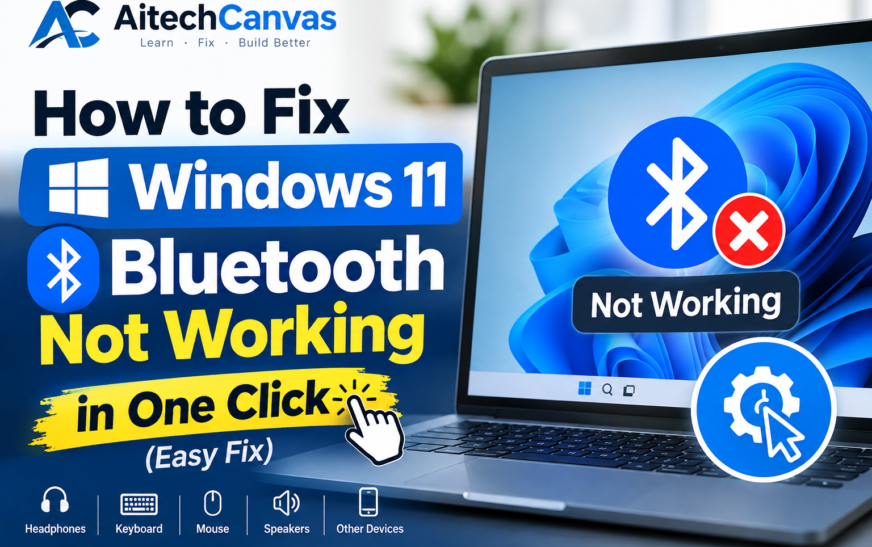 How to Fix Windows 11 Bluetooth Not Working in One Click