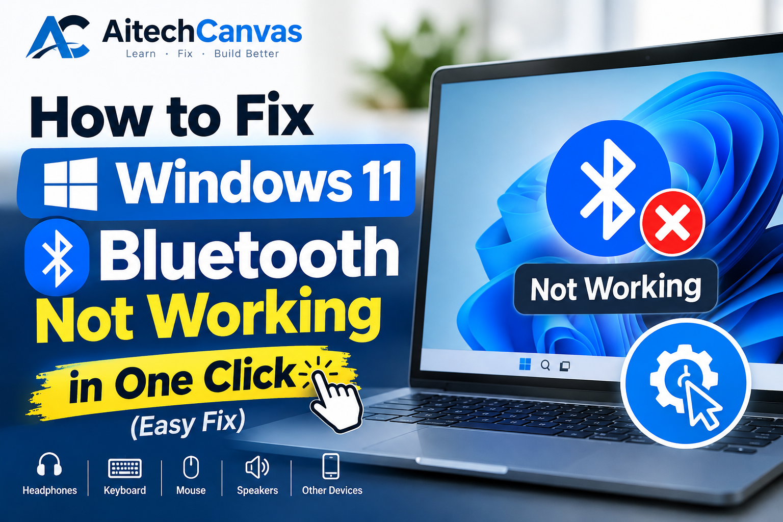 How to Fix Windows 11 Bluetooth Not Working in One Click